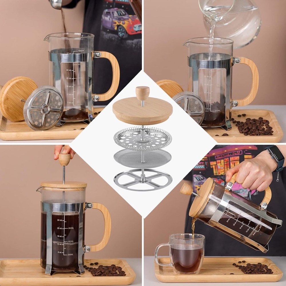 Bamboo French Press - Picture 3 of 4
